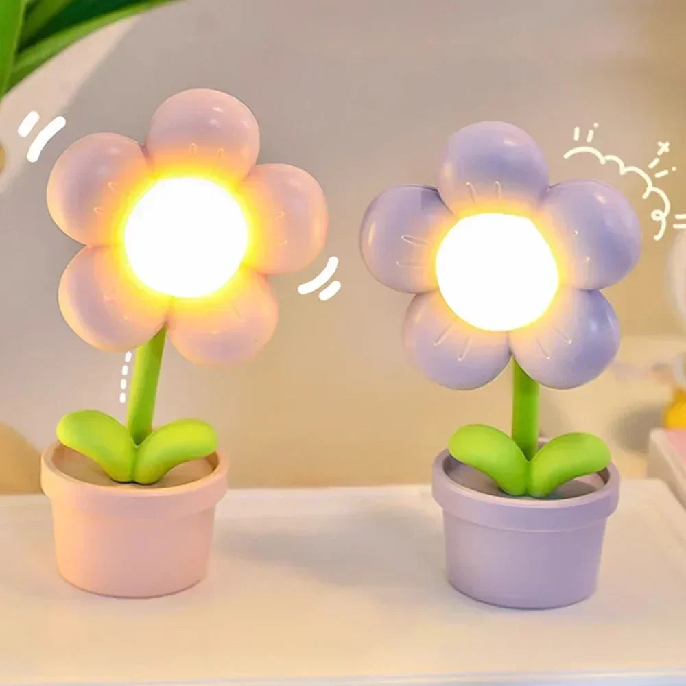 Cute Flower Night Light for Children – LED Table Lamp in Flower Design for the Children's Room | Kalsten