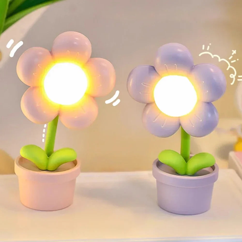 Small Flower Soothing Table Lamp - BlossomGlow | Kalsten