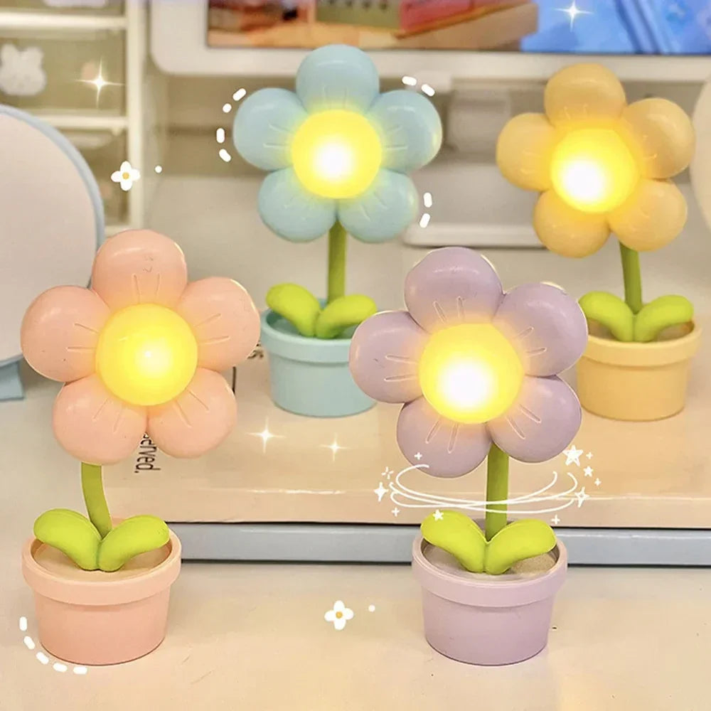 Small Flower Soothing Table Lamp - BlossomGlow | Kalsten