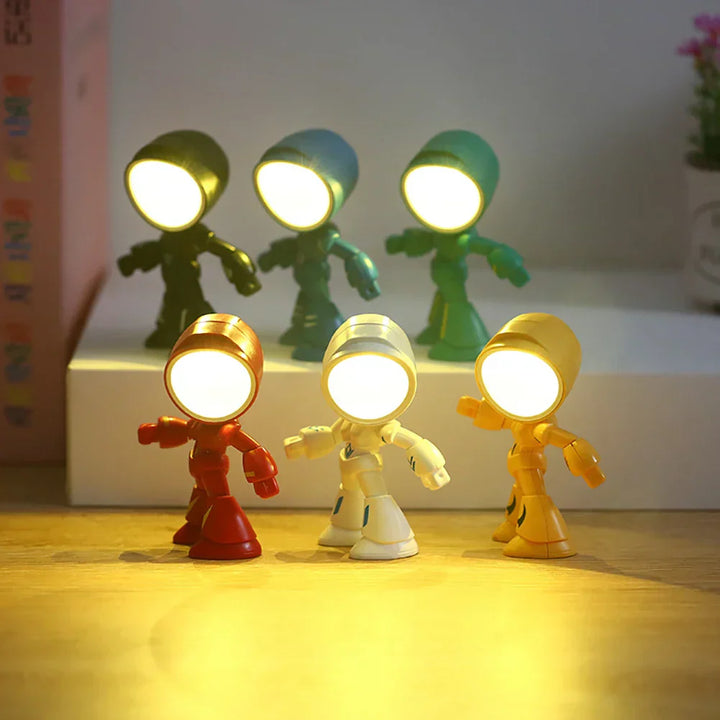 Cute Robot Table Lamp – Creative LED Light for Children's Room and Desk | Noxord