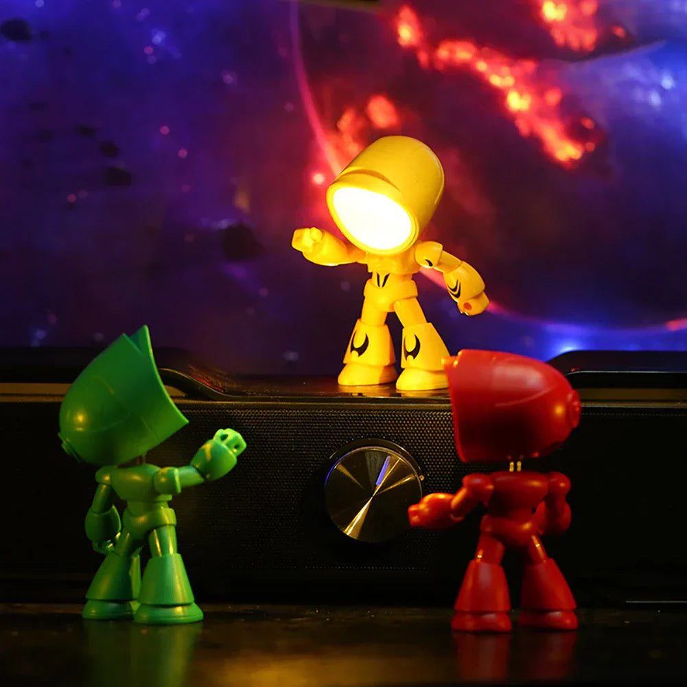 Cute Robot Table Lamp – Creative LED Light for Children's Room and Desk | Noxord