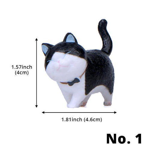 Mini Strolling Cat Figurines | Kalsten
