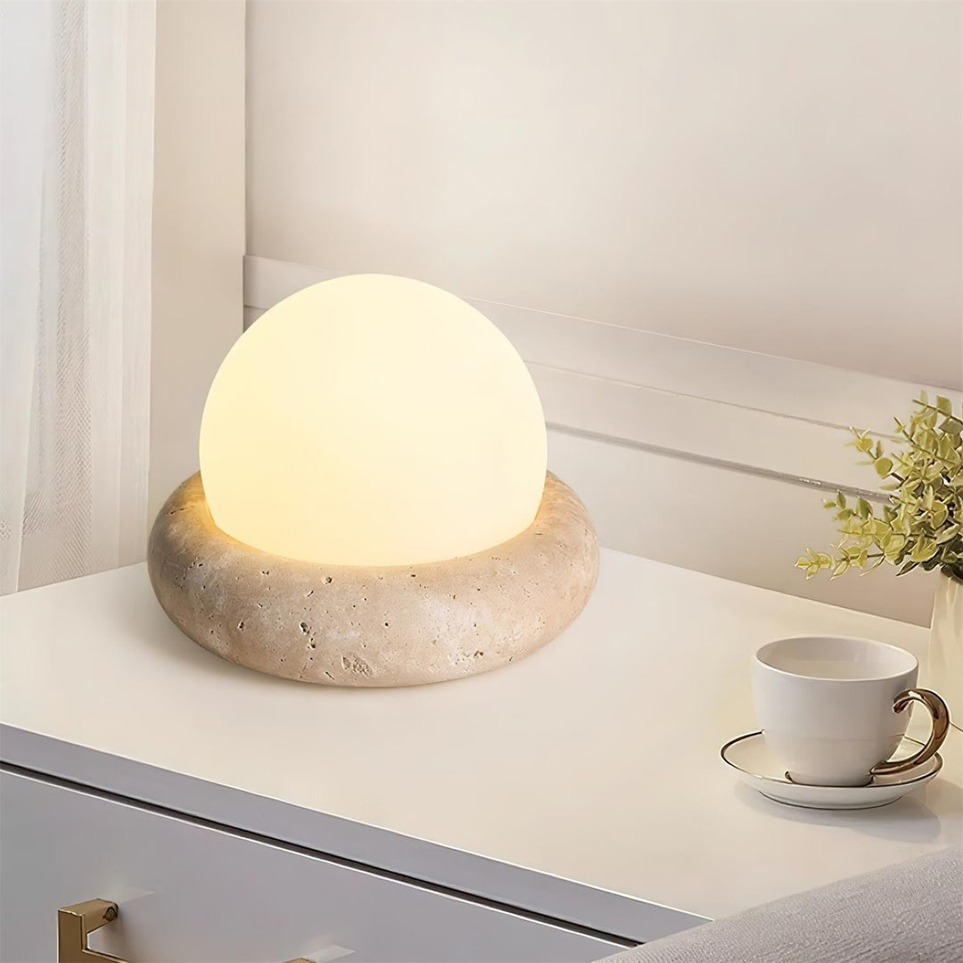 Travertine Table Lamp | Noxord