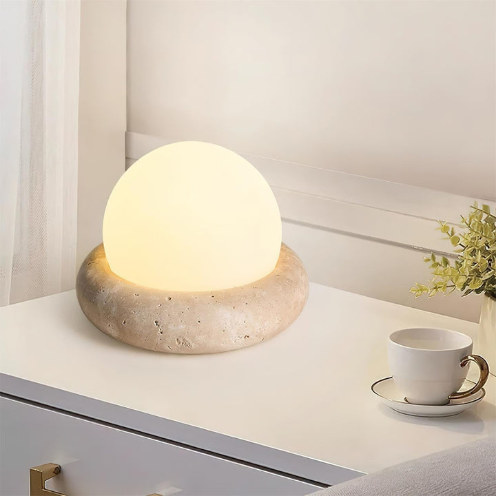 Travertine Table Lamp | Noxord