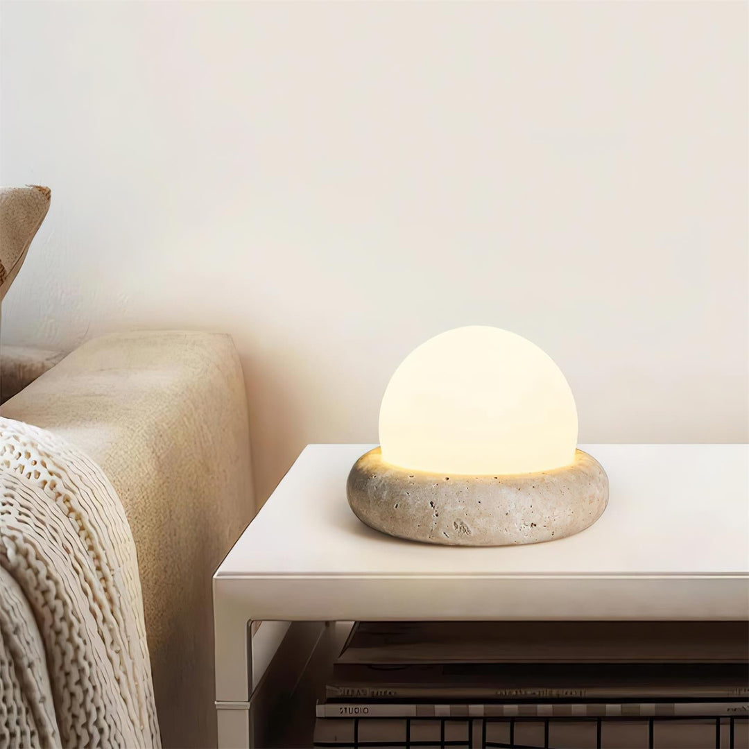 Travertine Table Lamp | Noxord