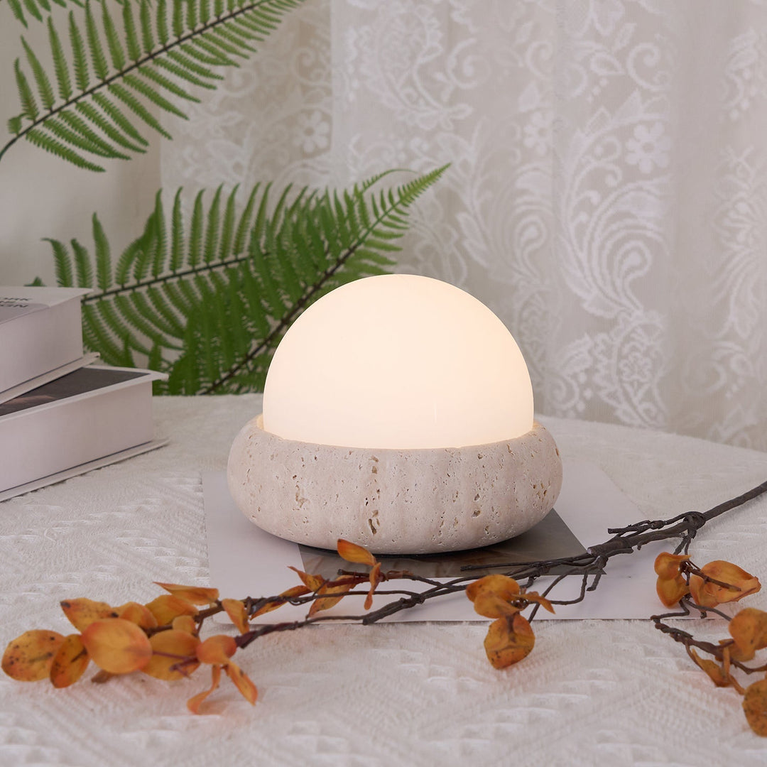 Travertine Table Lamp | Noxord