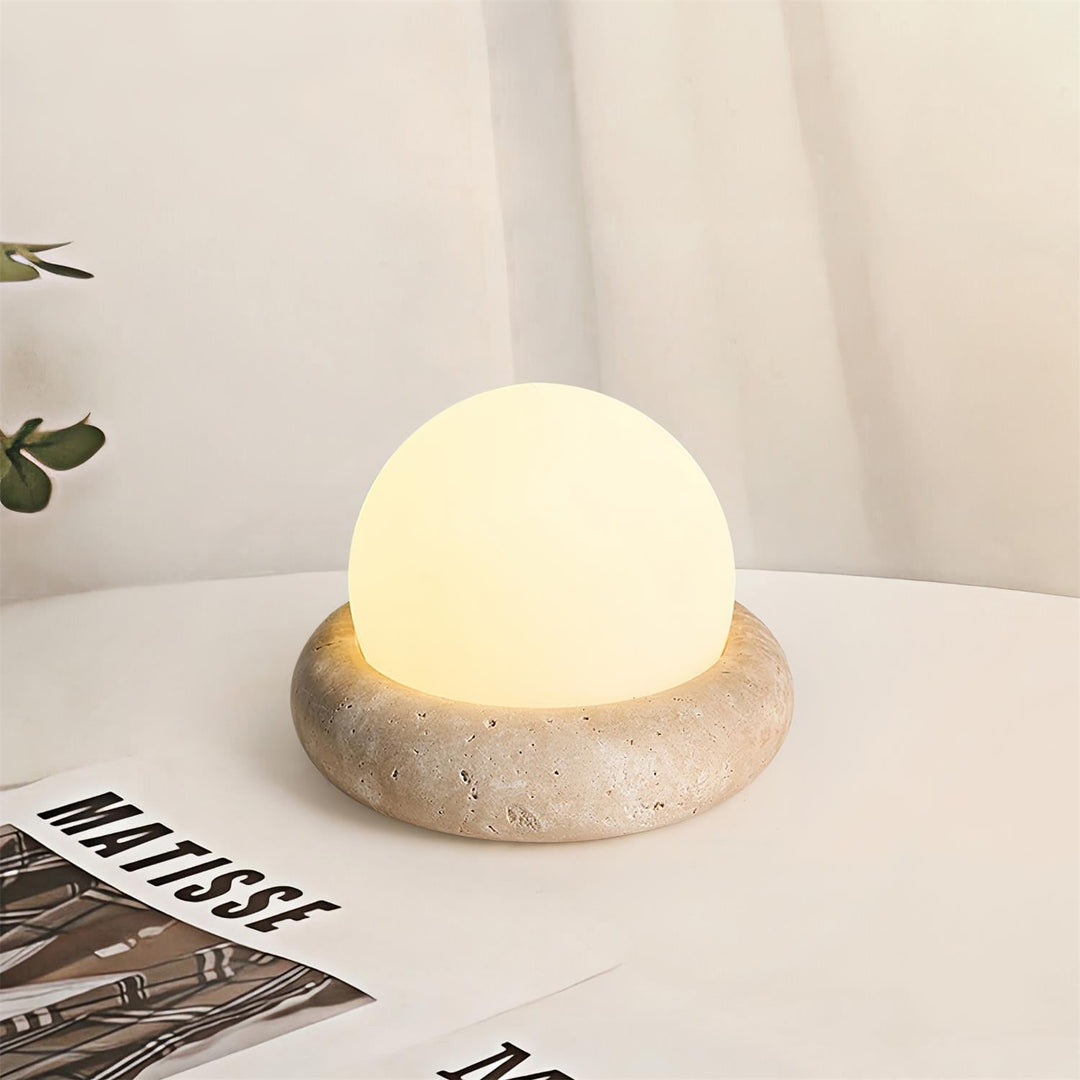 Travertine Table Lamp | Noxord