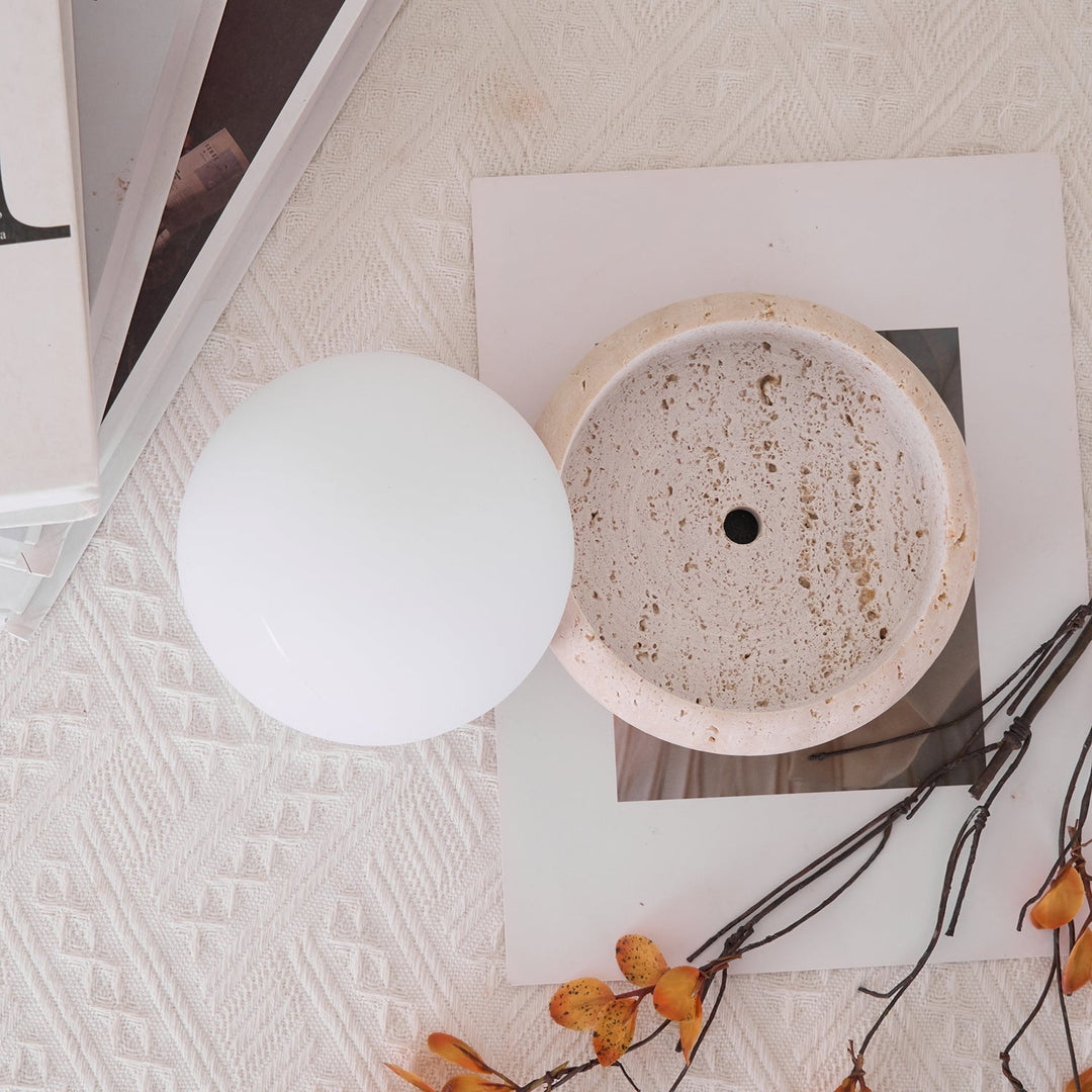 Travertine Table Lamp | Noxord