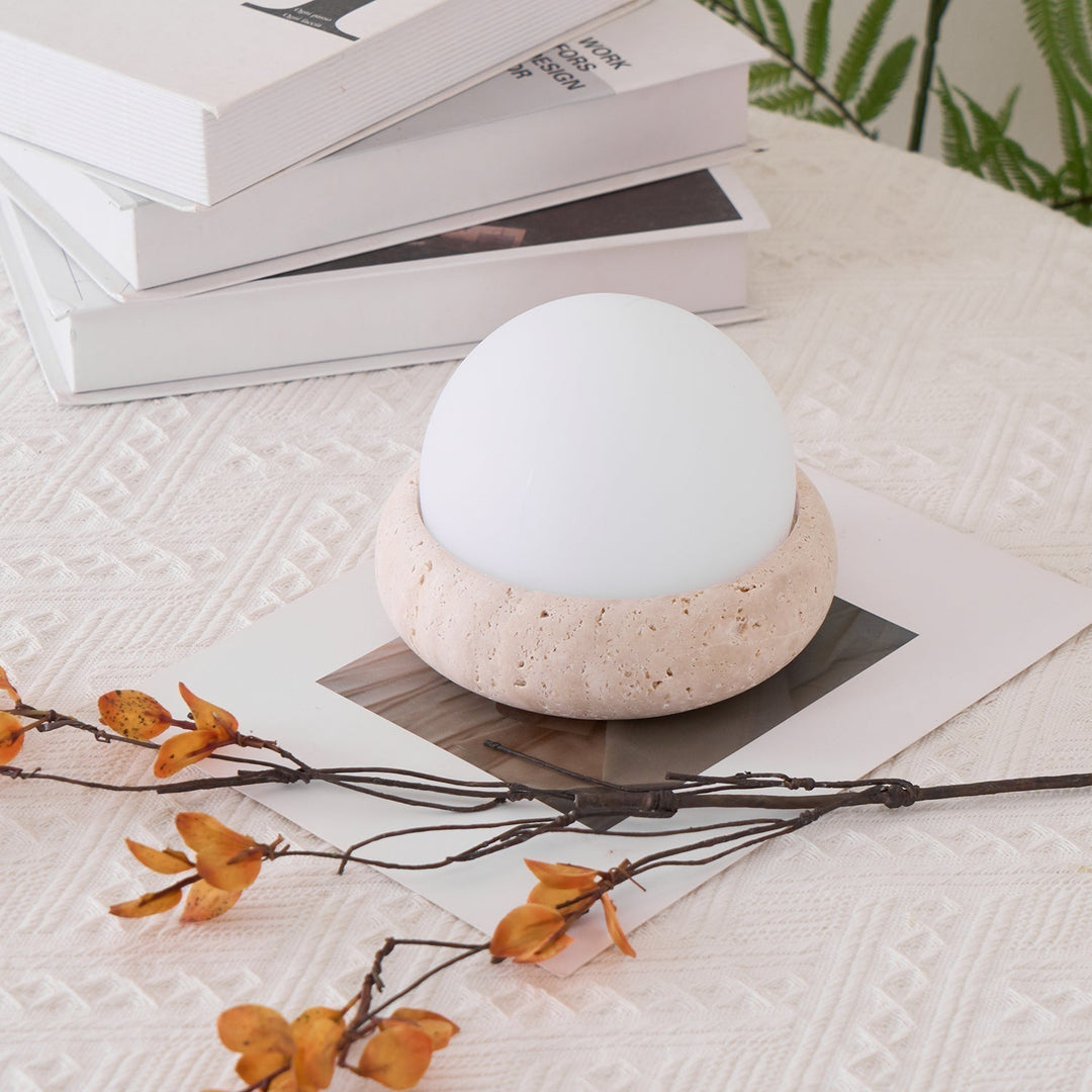 Travertine Table Lamp | Noxord