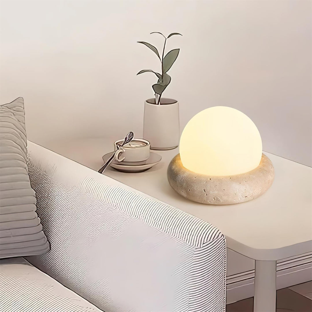 Travertine Table Lamp | Noxord