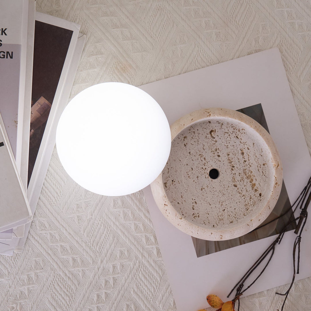 Travertine Table Lamp | Noxord