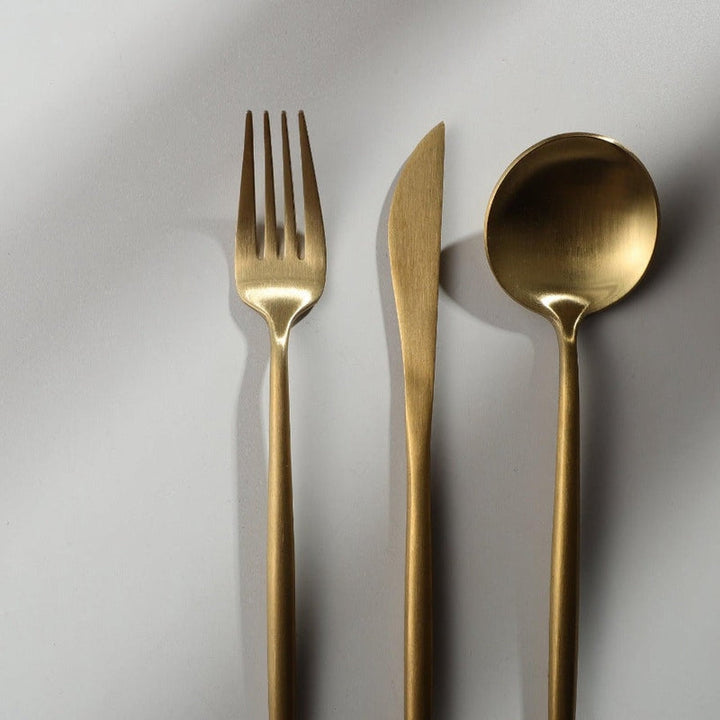 Modern Luxe Cutlery Set of Stainless Steel in Stylish Colors Noxord