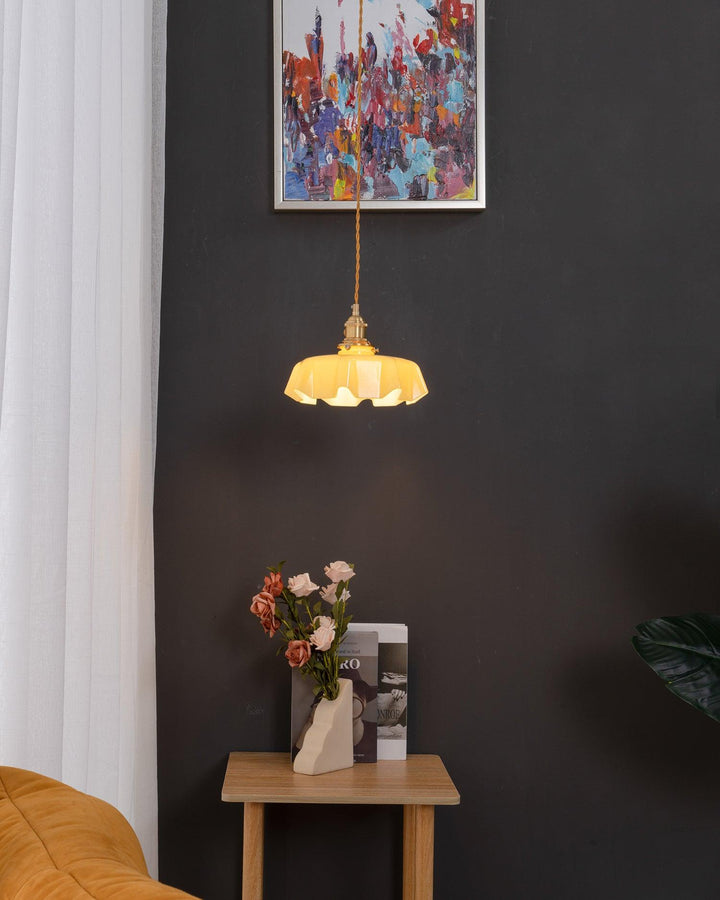 French Flower Droplight Pendant Swag Light | Noxord