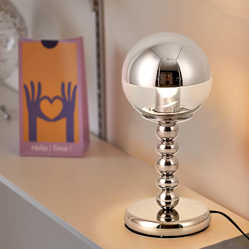MirrorGlow – Minimalist Chrome Table Lamp | Noxord