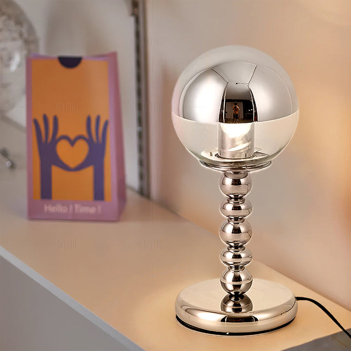 MirrorGlow – Minimalist Chrome Table Lamp | Noxord