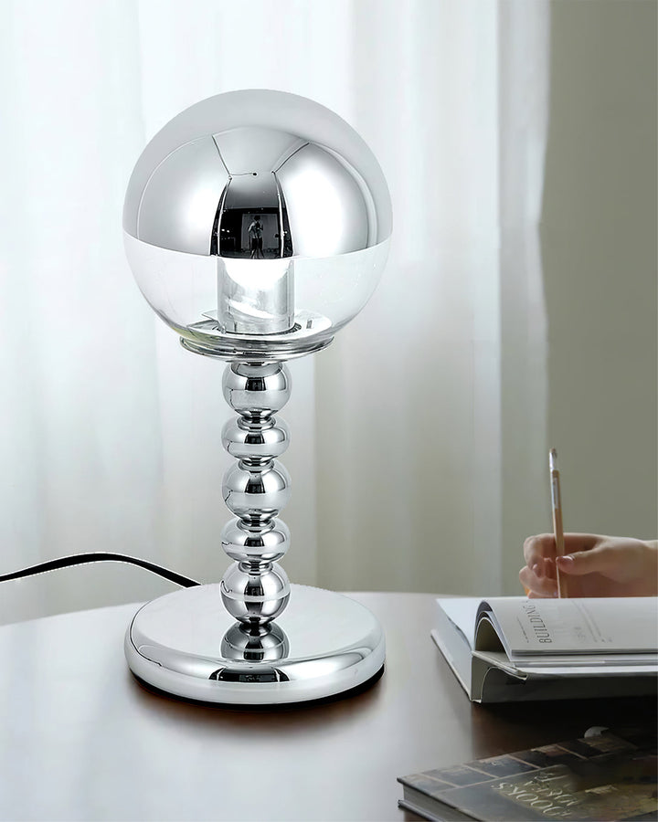 MirrorGlow – Minimalist Chrome Table Lamp | Noxord