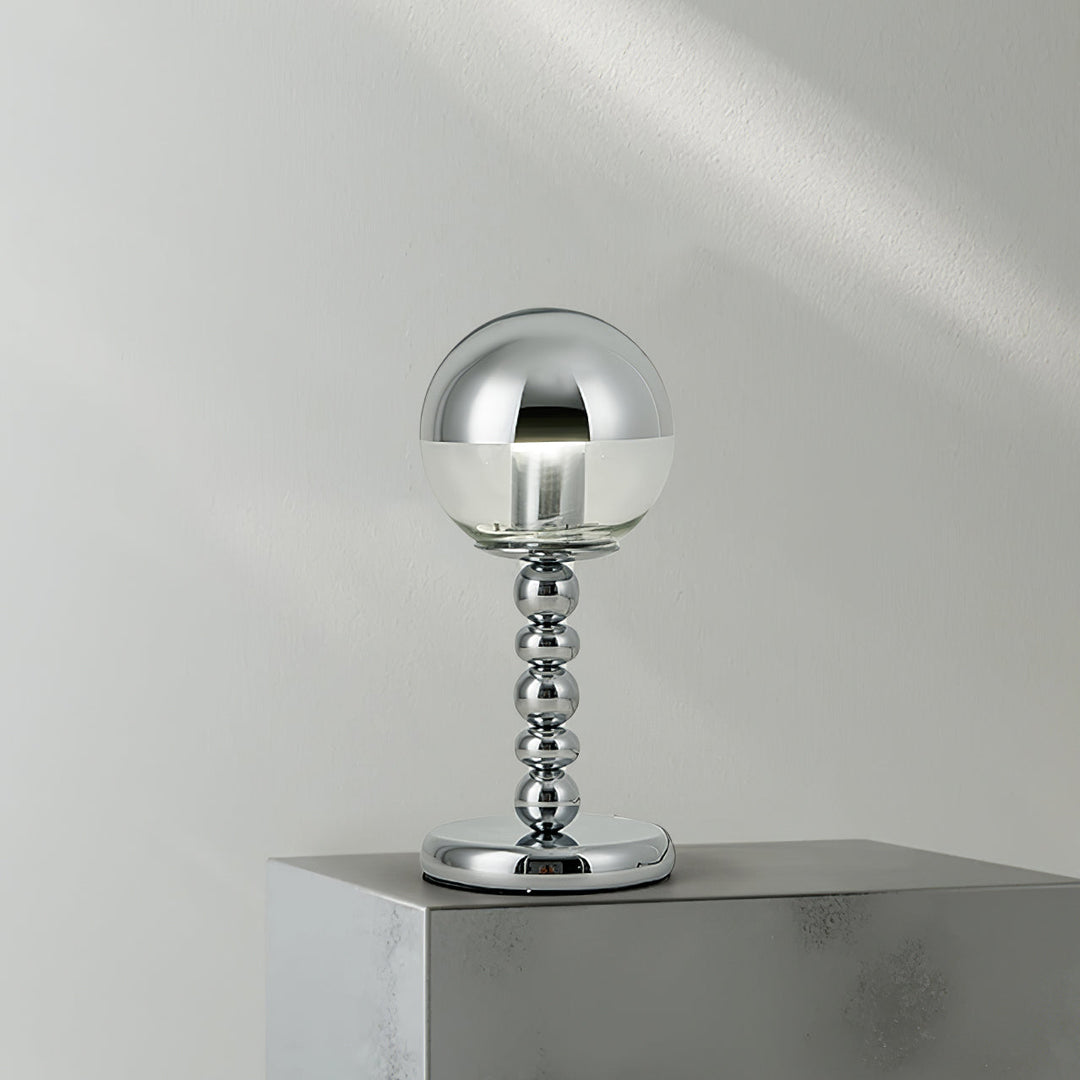 MirrorGlow – Minimalist Chrome Table Lamp | Noxord