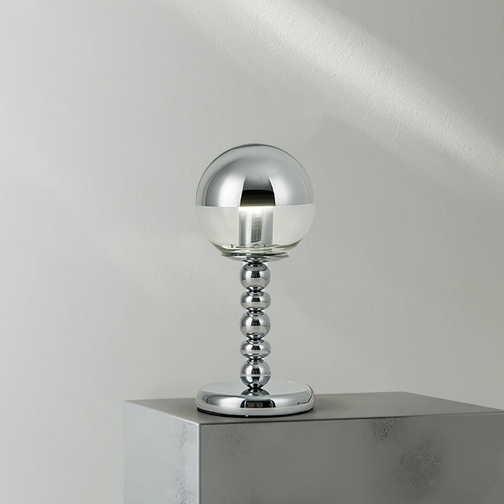 MirrorGlow – Minimalist Chrome Table Lamp | Noxord