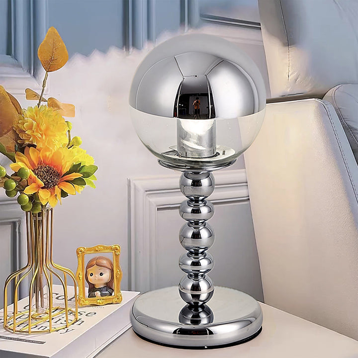 MirrorGlow – Minimalist Chrome Table Lamp | Noxord