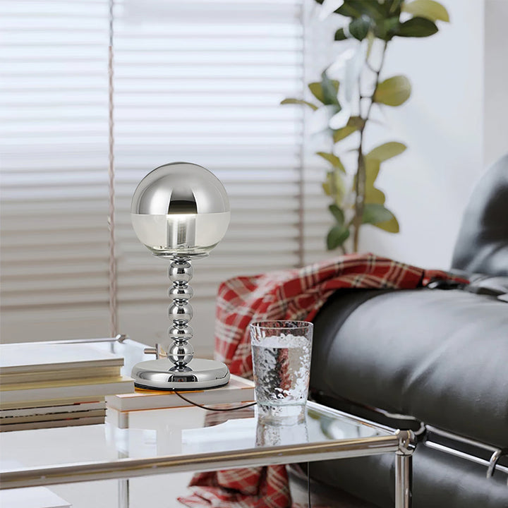 MirrorGlow – Minimalist Chrome Table Lamp | Noxord