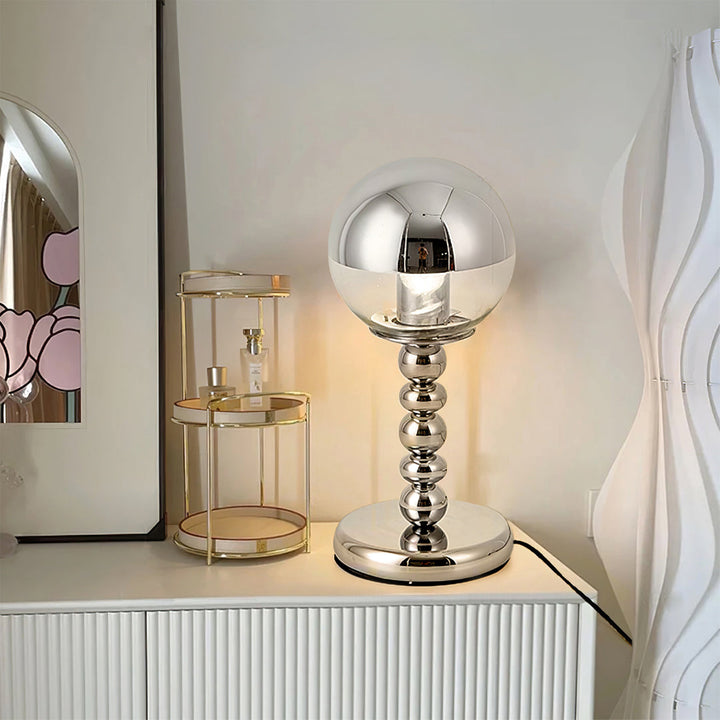 MirrorGlow – Minimalist Chrome Table Lamp | Noxord