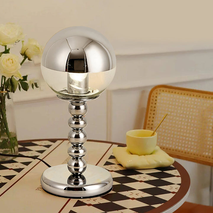MirrorGlow – Minimalist Chrome Table Lamp | Noxord
