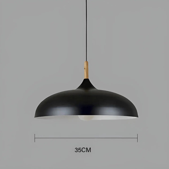 Scandinavian Elegance: Luxury Oak Ceiling Lamp with LED Lighting Noxord