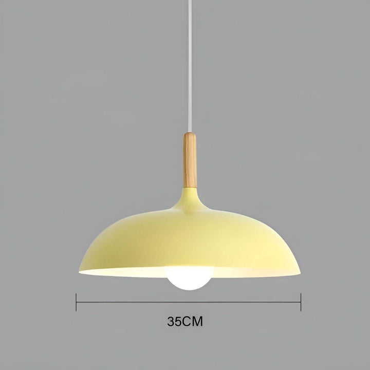 Oak wood hanging lamp – Minimalist ceiling light in Scandinavian style | Kalsten
