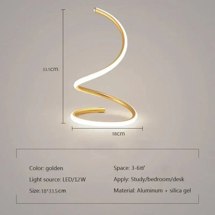 GlowStream - Modern LED Table Lamp | Kalsten
