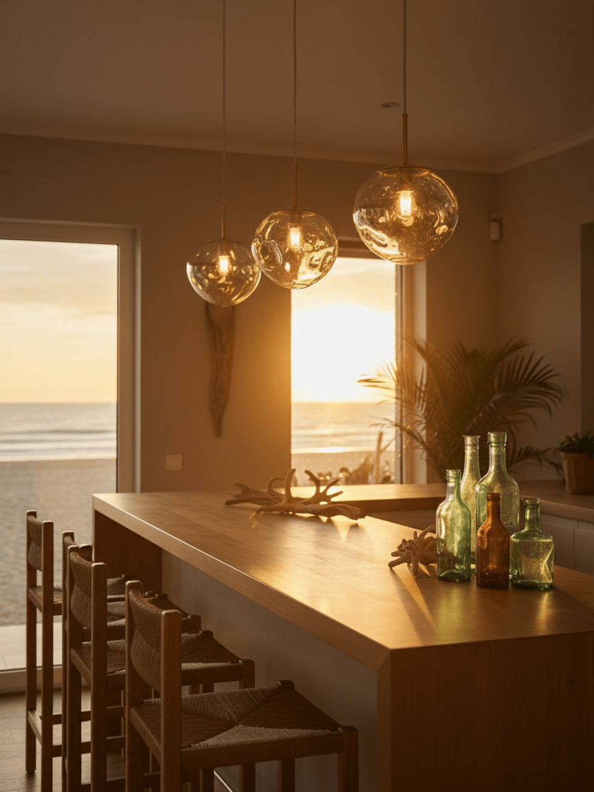 Modern Lava Pendant Lamp 7 in Copper Chrome Gold Ceiling Dining Lighting Mirror Effect Hanging Fixture | Kalsten