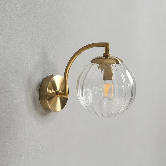 Nordic Glass Wall Lamp - Elegant Scandinavian Wall Lamp in Glass with Warm LED Light Kalsten