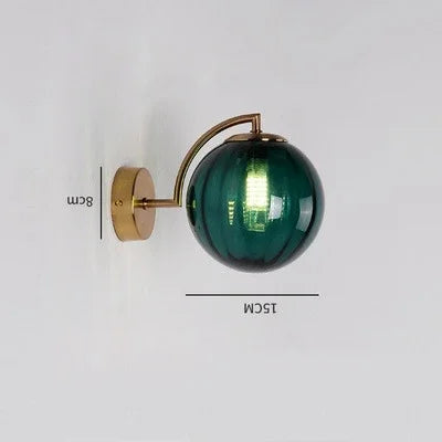 Nordic Glass Wall Lamp - Elegant Scandinavian Wall Lamp in Glass with Warm LED Light Kalsten