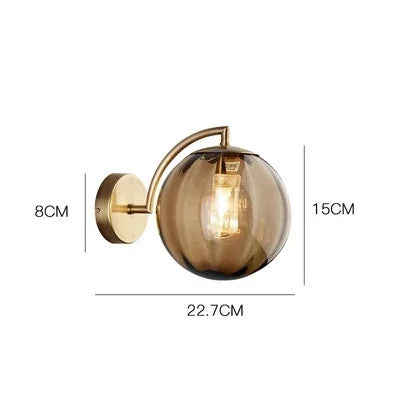 Nordic Glass Wall Lamp - Elegant Scandinavian Wall Lamp in Glass with Warm LED Light Kalsten
