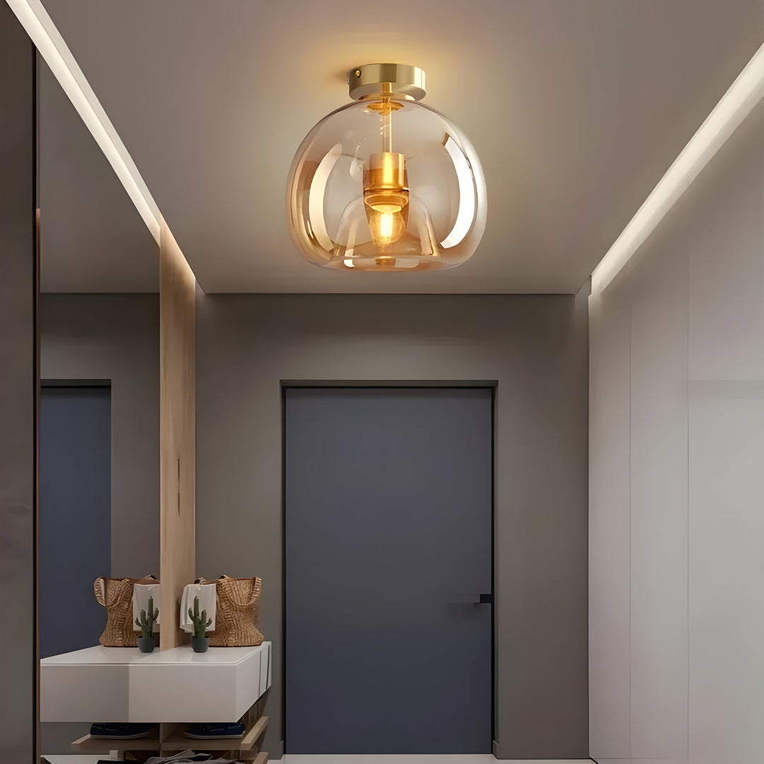 LustroCeil Light - Minimalist Glass Ceiling Light | Kalsten
