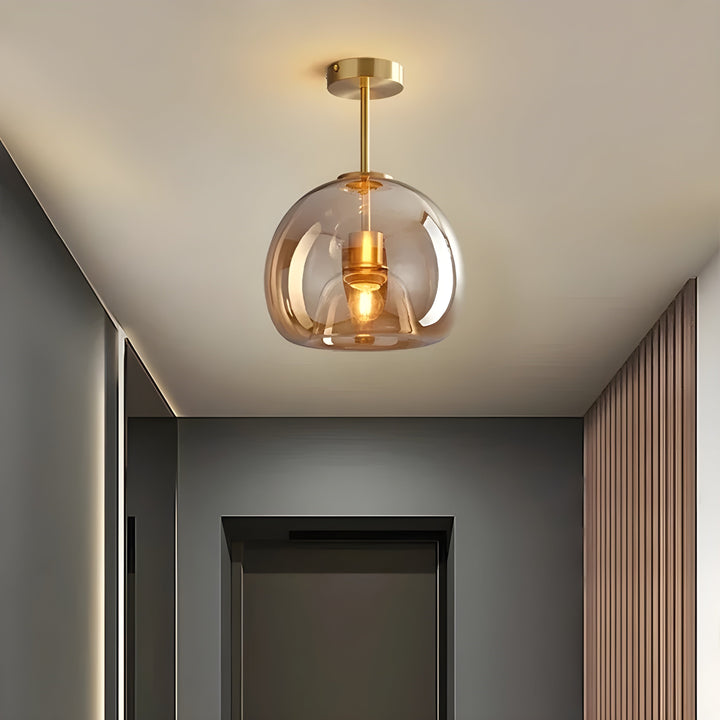 LustroCeil Light - Minimalist Glass Ceiling Light | Kalsten