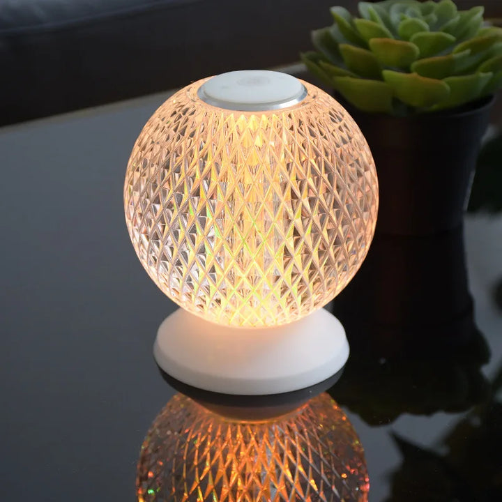 Chic Crystal Table Lamp – Wireless Luxury Lighting Noxord