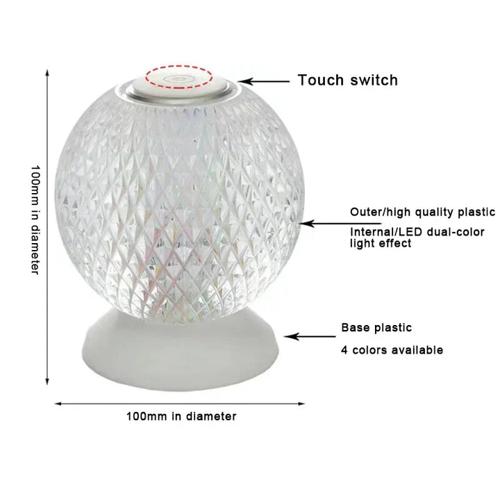Chic Crystal Table Lamp – Wireless Luxury Lighting Noxord