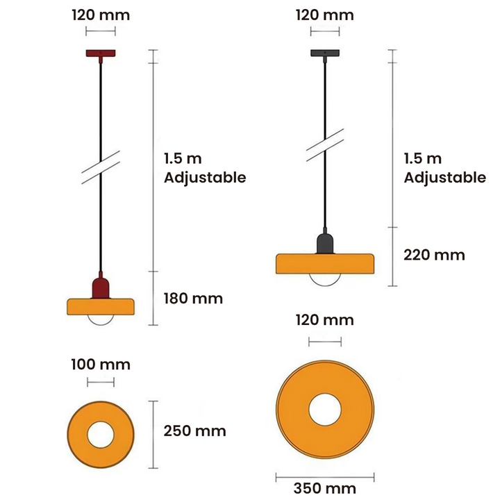 Modern Glass Pendant LED Light | Kalsten