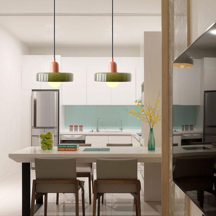 Bauhaus Colorful Glass Pendant Light | Kalsten