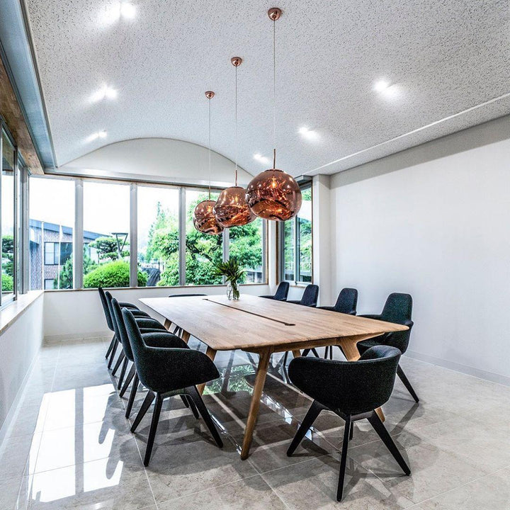 Modern Lava Pendant Lamp 7 in Copper Chrome Gold Ceiling Dining Lighting Mirror Effect Hanging Fixture | Kalsten
