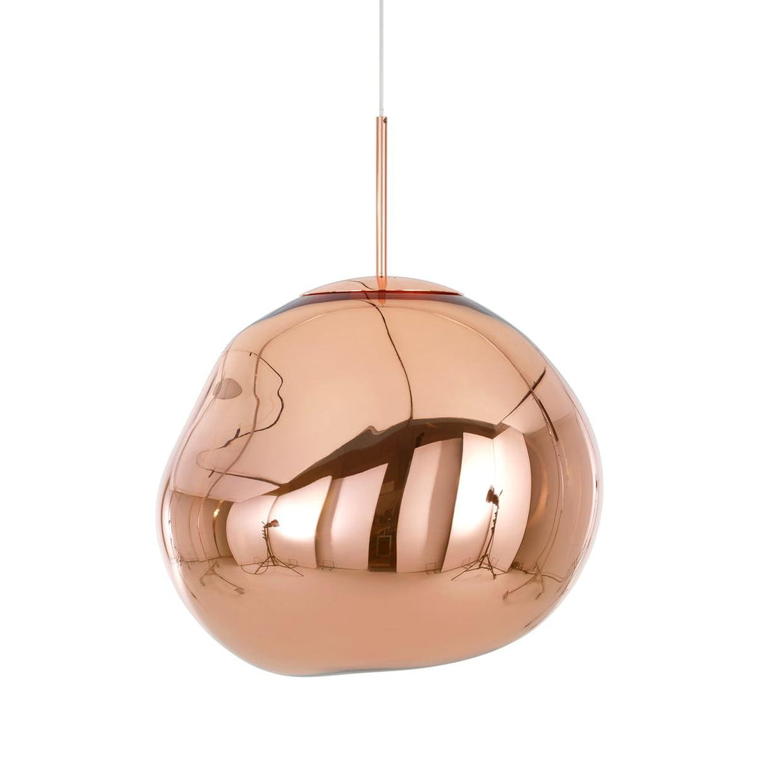 Modern Lava Pendant Lamp 7 in Copper Chrome Gold Ceiling Dining Lighting Mirror Effect Hanging Fixture | Kalsten