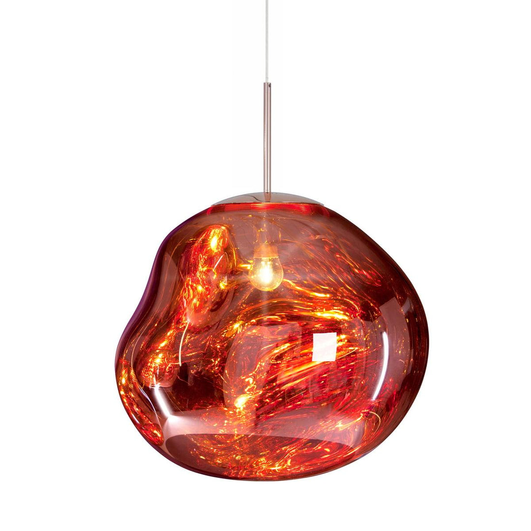 Modern Lava Pendant Lamp 7 in Copper Chrome Gold Ceiling Dining Lighting Mirror Effect Hanging Fixture | Kalsten