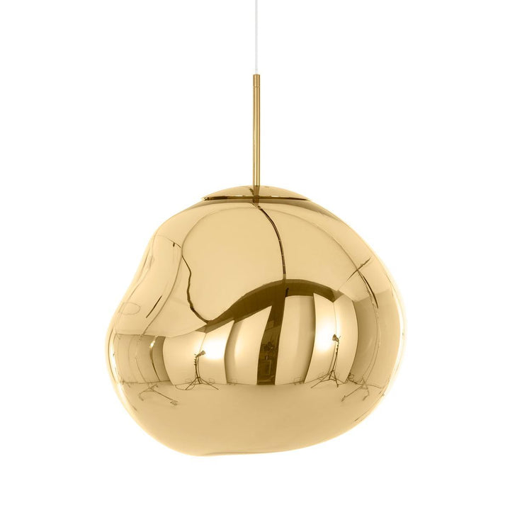 Modern Lava Pendant Lamp 7 in Copper Chrome Gold Ceiling Dining Lighting Mirror Effect Hanging Fixture | Kalsten