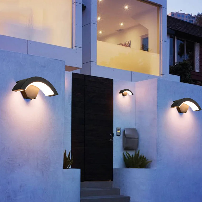 LED wall light with motion sensor - weatherproof body induction light, energy-saving, ideal for outdoor use and security | Kalsten
