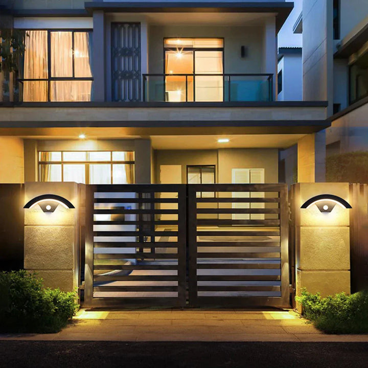 LED wall light with motion sensor - weatherproof body induction light, energy-saving, ideal for outdoor use and security | Kalsten