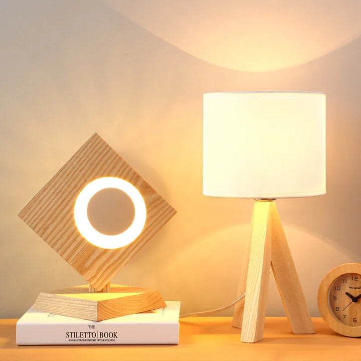 EcoLight – Wooden table lamp with modern design | Kalsten