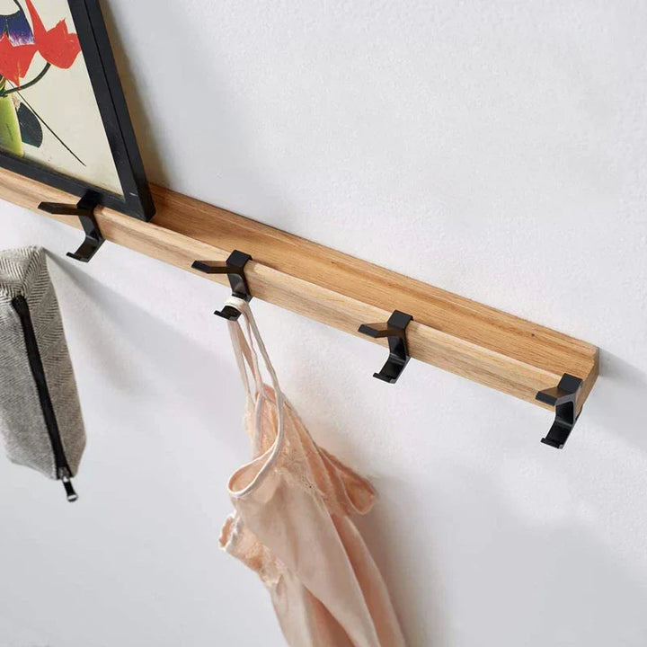 Scandinavian Wardrobe Rack with Movable Hooks