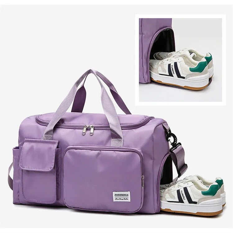 Kalsten | Multi-Pocket Travel Bag, Sports and Gym Duffle with Separate Shoe Compartment