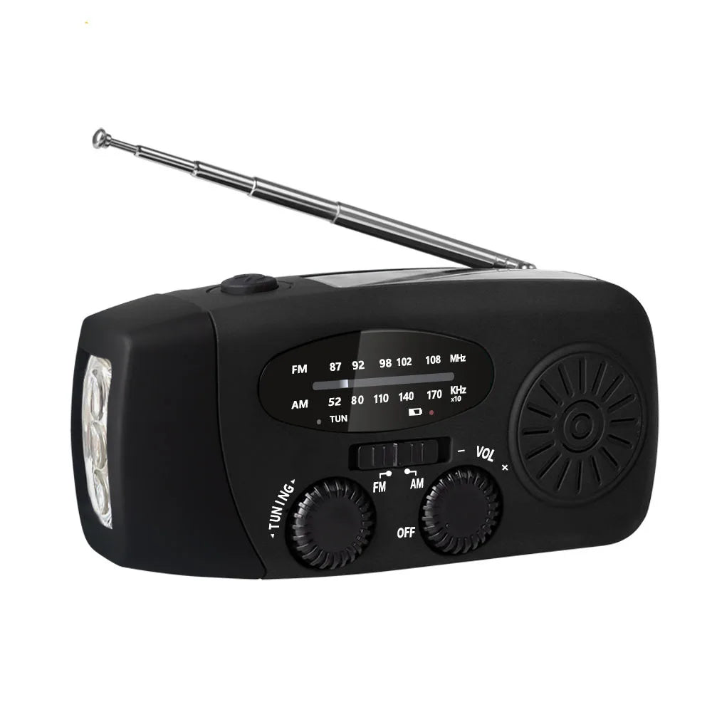 Buy Multifunctional Emergency Radio – Charging Function with LED Flashlight and Hand Generator for Mobile Phones – Best Emergency Radio | Kalsten