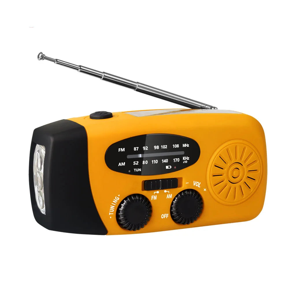Buy Multifunctional Emergency Radio – Charging Function with LED Flashlight and Hand Generator for Mobile Phones – Best Emergency Radio | Kalsten